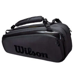 Wilson Pro Staff V13 Super Tour 9 Pack Racquet Bag (Black)