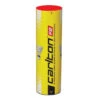 Carlton F2 Nylon Badminton Shuttlecocks (Yellow) (Red Cap) -Racquet Guys Shop f2red
