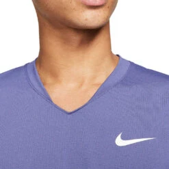Nike Men's Dri-FIT Slam Top (Purple/White) -Racquet Guys Shop nikecourt breathe slam tennis top lbB2Dn 2