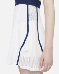 Nike Women's Dri-FIT Slam Dress (White/Binary Blue) -Racquet Guys Shop nikecourt dri fit slam womens tennis dress tT8dbn 8fa6c518 1487 4e4d ac76 542dd12d0d72