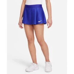 Nike Girls Dri-FIT Victory Flouncy Skirt (Concord/White) 9 Nike Girls Dri-FIT Victory Flouncy Skirt (Concord/White) -Racquet Guys Shop nikecourt victory older tennis skirt X2H05f 6