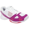 Wilson Rush Evo Womens Tennis Shoe (White/Pink/Red) -Racquet Guys Shop wrs319320
